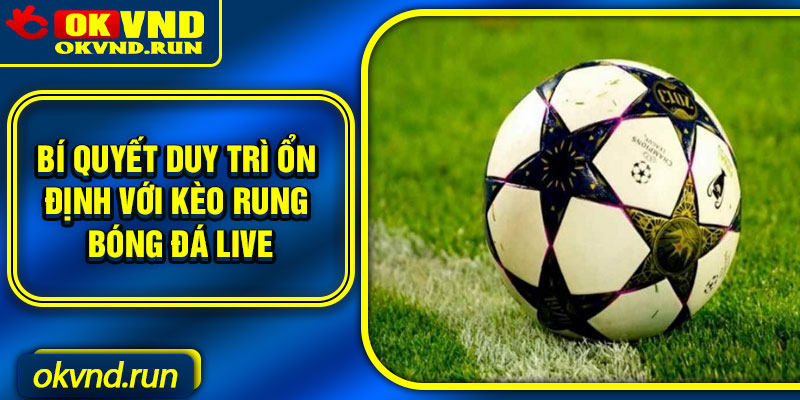 Bí quyết duy trì ổn định với kèo rung bóng đá live